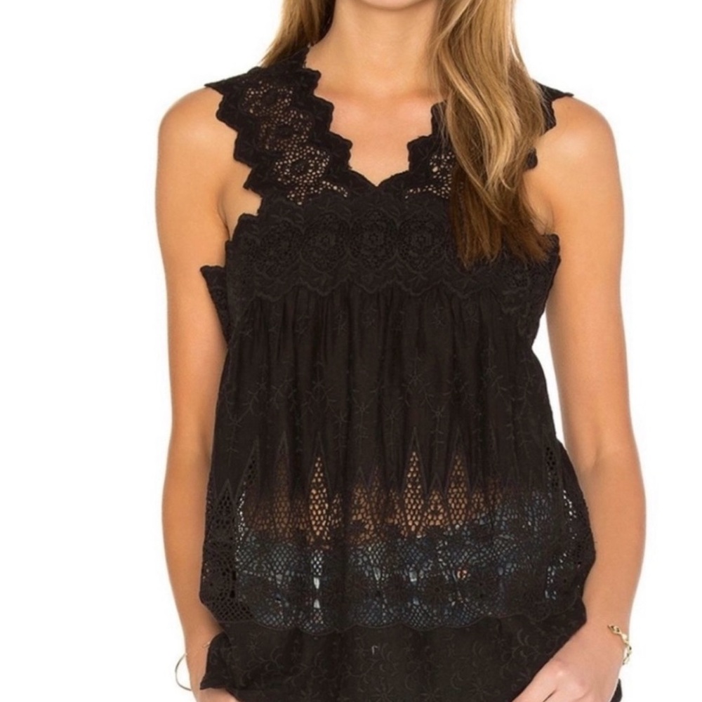 Ulla Johnson Birdy blouse in black size 0